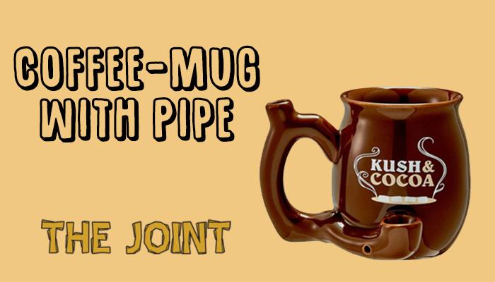 The Wake N Bake Mug Is a Coffee Mug With a Built In Smoking Pipe