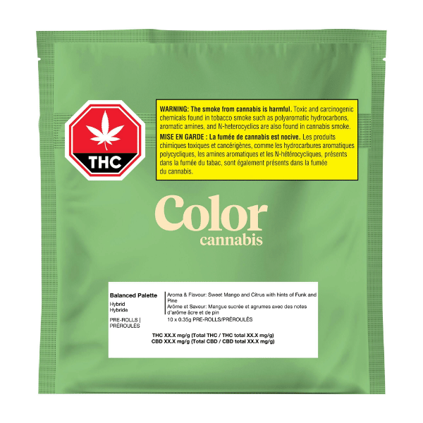 Dried Cannabis - MB - Color Cannabis Balanced Palette Pre-Roll - Format: