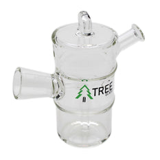 Doobie Bubbler Tree Glass Oil Barrel - Tree Glass