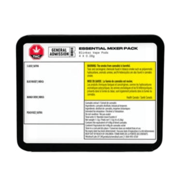 Extracts Inhaled - SK - General Admission Social Sampler Pack THC Blinker Pod - Format: - General Admission