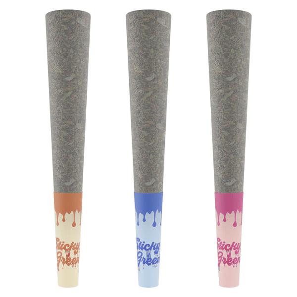 Extracts Inhaled - SK - Sticky Greens Tasty Trio Swirl Series Disti Sticks Infused Pre-Roll - Format: