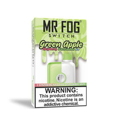 RTL - Mr Fog Switch Disposable Vape Green Apple Raspberry Watermelon Ice 5500 Puffs - Mr Fog