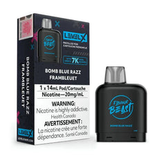 *EXCISED* RTL - Flavour Beast Level X Pods Bomb Blue Razz 14ml - Flavour Beast