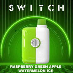 RTL - Mr Fog Switch Disposable Vape Green Apple Raspberry Watermelon Ice 5500 Puffs - Mr Fog