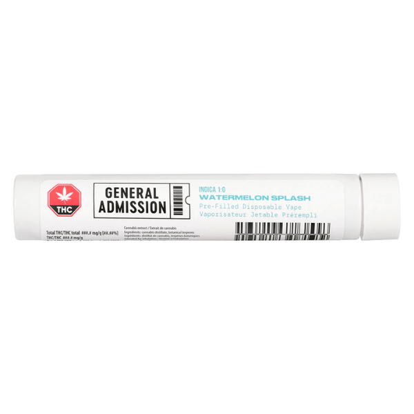 Extracts Inhaled - SK - General Admission Watermelon Splash THC Disposable Vape Pen - Format: - General Admission