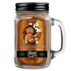 Candle Beamer Smoke Killer Collection Grandma's Baking Again Large Glass Mason Jar 12oz - Beamer