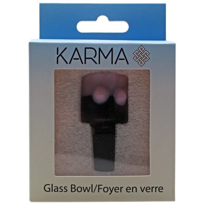Glass Bowl Karma 14mm Black and Shade Cylindrical - Karma