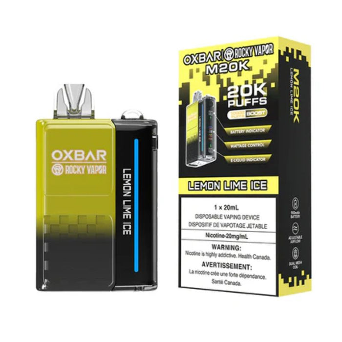 *EXCISED* RTL - Disposable Vape Oxbar M20K Lemon Lime Ice