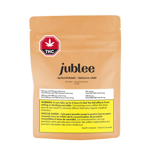 Edibles Solids - MB - Jublee Apricot & Reishi 1-2 THC-CBD Fruit Bites - Format: