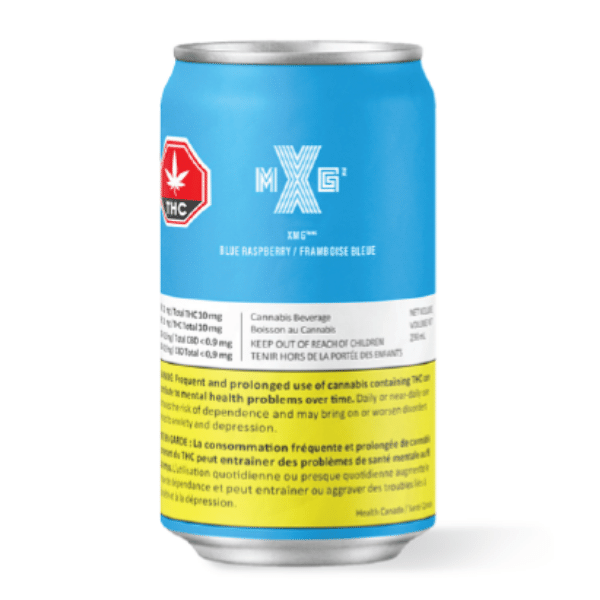 Edibles Non-Solids - SK - XMG Blue Raspberry Sparkling THC Beverage - Format: - XMG