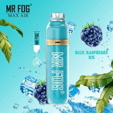 RTL - Mr Fog Max Air Disposable Vape Blue Raspberry Ice 2500 Puffs - Mr Fog