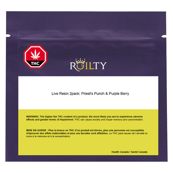 Extracts Inhaled - SK - Roilty Priest's Punch & Roil Purple Berry Combo Pack Live Resin - Format: - Roilty