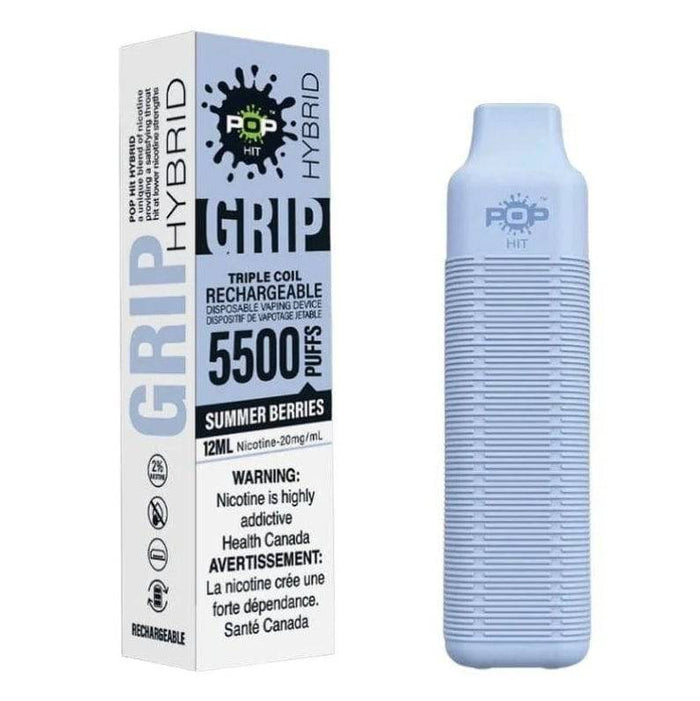 *EXCISED* RTL - Disposable Vape Pop Hybrid Grip Mesh 5500 Puff Summer Berries 2.0% - Pop Vapor