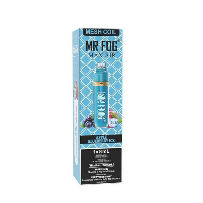 *EXCISED* RTL - Mr Fog Max Air Disposable Vape Apple Blueberry Ice 2500 Puffs - Mr Fog