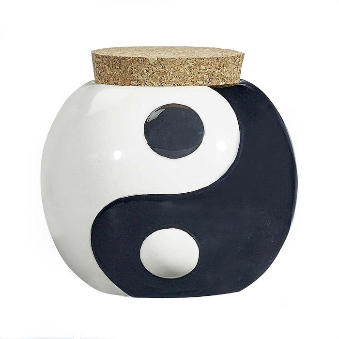 Ceramic Storage Jar Yin-Yang - Roasted and Toasted