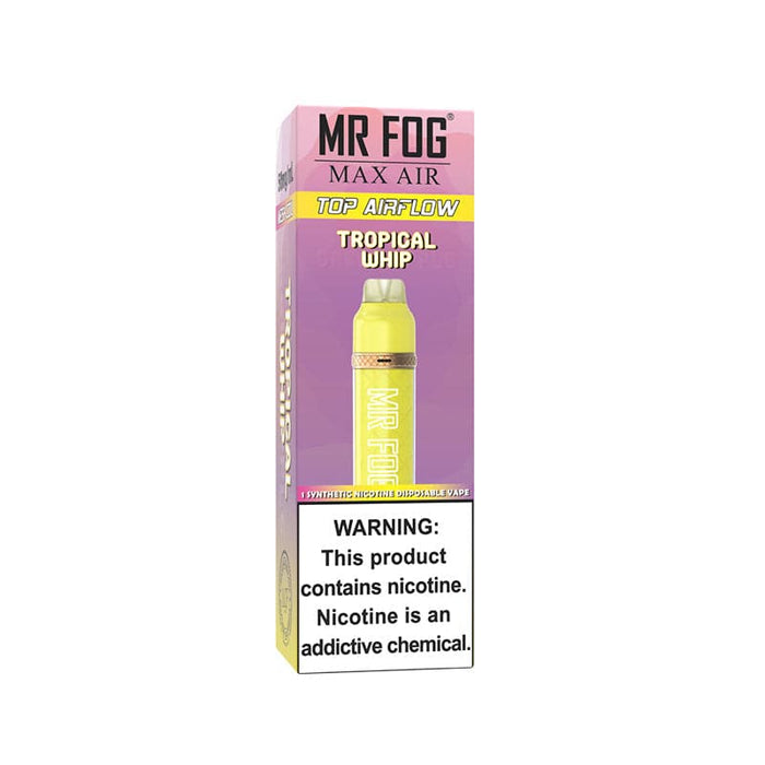 RTL - Mr Fog Max Air Disposable Vape Banana Tropical Whip 2500 Puffs - Mr Fog