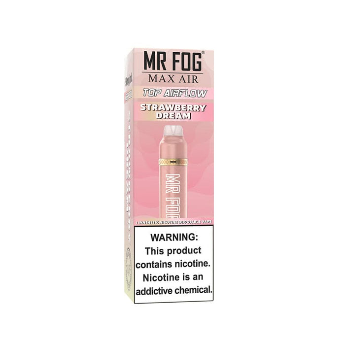 *EXCISED* RTL - Mr Fog Max Air Disposable Vape Strawberry Dream 2500 Puffs - Mr Fog