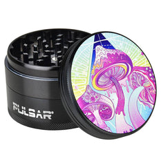 Grinder Pulsar 4 Piece 2.5" Melting Mushrooms - Pulsar