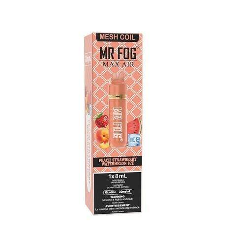 RTL - Mr Fog Max Air Disposable Vape Peach Strawberry Watermelon Ice 2500 Puffs - Mr Fog