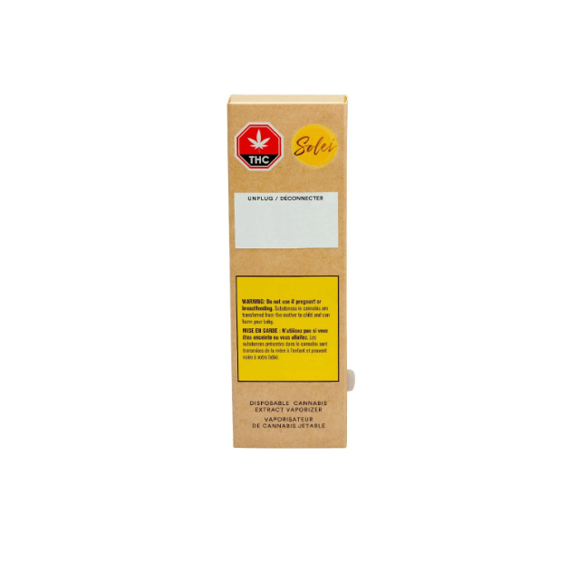 Extracts Inhaled - SK - Solei Unplug THC Disposable Vape Pen - Format: - Solei