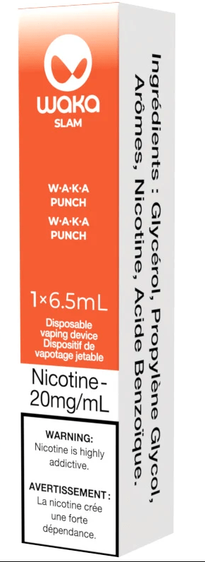 RTL - Disposable Vape Waka Slam 2500 Puff W-A-K-A Punch - Waka