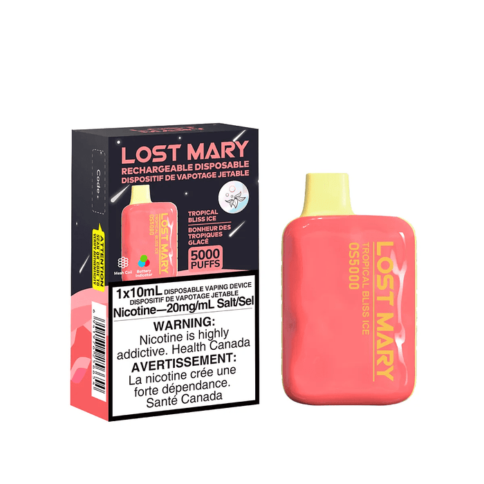 *Excised* RTL - Disposable Vape Lost Mary OS5000 Tropical Bliss Ice - Lost Mary