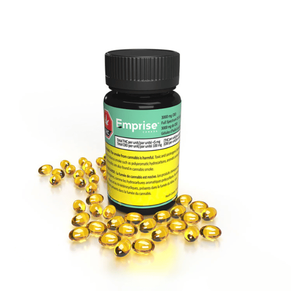 Extracts Ingested - MB - Emprise Canada Full Spectrum 100MG CBD Oil Gelcaps - Format: - Emprise Canada