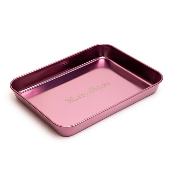 Rolling Tray Blazy Susan Steel Purple