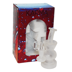Glass Dab Rig Karma 6" Sandblasted Hourglass - Karma