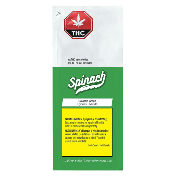 Extracts Inhaled - MB - Spinach Galactic Grape THC 510 Vape Cartridge - Format: