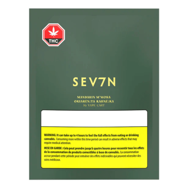 Extracts Inhaled - MB - SEV7N Mandarin M'Mosa THC 510 Vape Cartridge - Format: - SEV7N