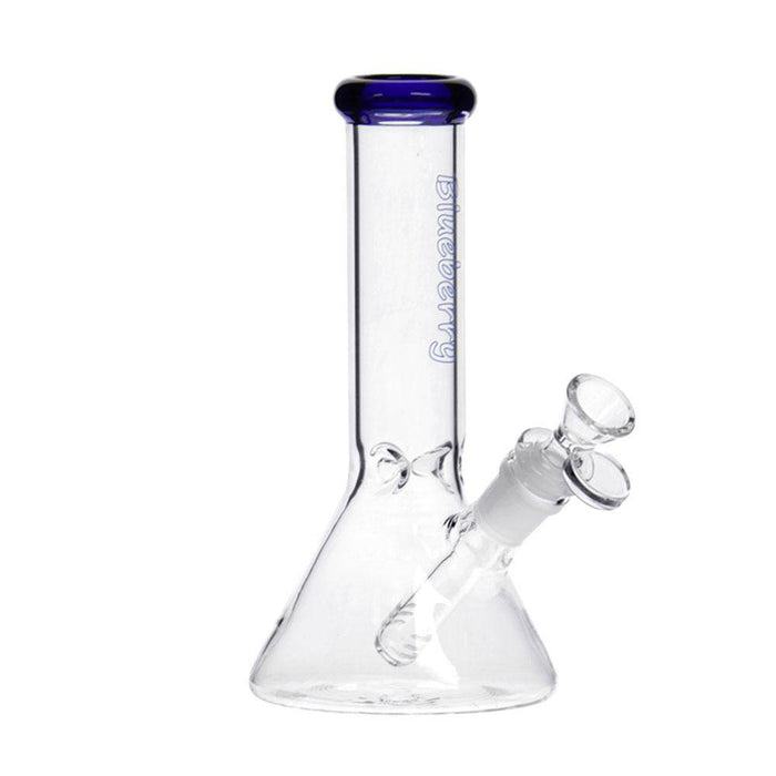 Glass Bong - Blueberry - 8" Beaker Bong - Blueberry