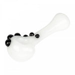 Red Eye Glass - 4" Commodore Handpipe White - Red Eye Glass