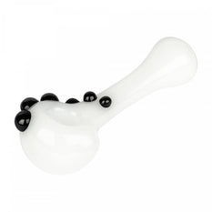 Red Eye Glass - 4" Commodore Handpipe White - Red Eye Glass