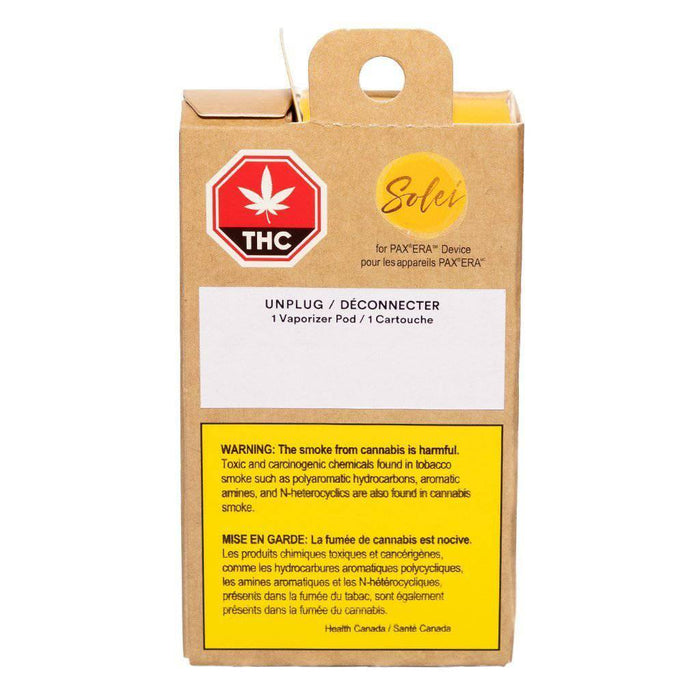 Extracts Inhaled - AB - Solei Unplug THC Pax Era Vape Cartridge - Format: - Solei