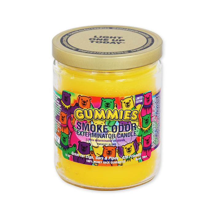 Candle Smoke Odor Gummies Jar 13oz - Smoke Odor
