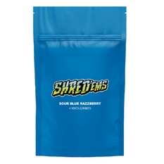 Edibles Solids - MB - Shred'Ems Sour Blue Razzberry 1-2 THC-CBD Gummies - Format: - Shred'Ems