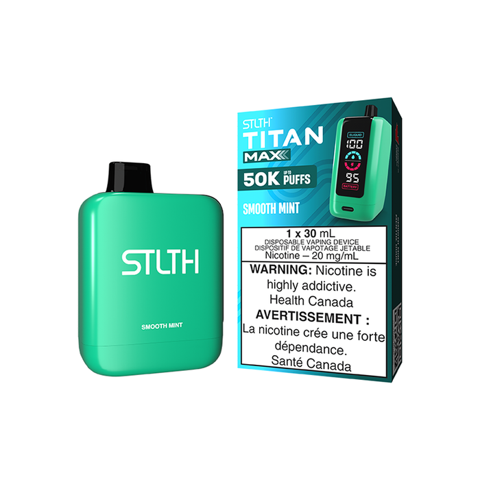 Federal *EXCISED* RTL - Disposable Vape STLTH Titan Max 50K Smooth Mint