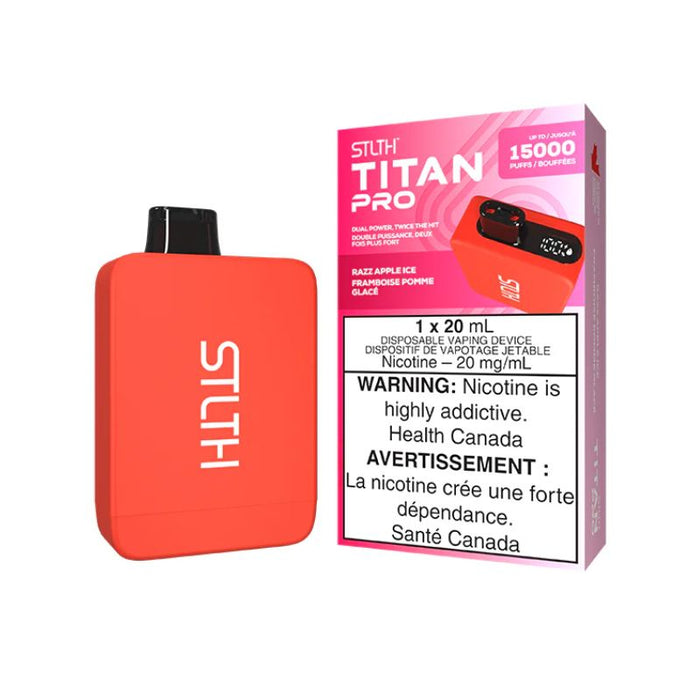 *EXCISED* RTL - Disposable Vape STLTH Titan Pro Razz Apple Ice