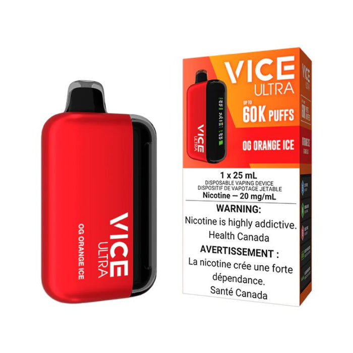 Federal *EXCISED* RTL - Disposable Vape Vice Ultra 60K Og Orange Ice