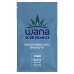Edibles Solids - MB - Wana Midnight Berry Indica 1-5 THC-CBD + CBN Gummies - Format: - Wana