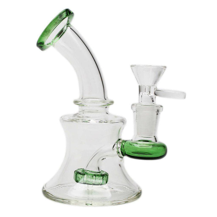 Glass Rig - No Name - 5" Bent Neck Includes Banger + Bowl - Infyniti