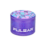 Grinder Pulsar Design Series w/ Side Art Candy Floss 4 Piece 2.5" - Pulsar