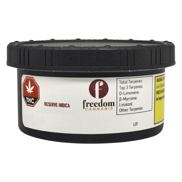 Dried Cannabis - MB - Freedom Cannabis Reserve Indica Flower - Format: