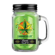 Candle Beamer Double Shot Smoke Killer Collection Cannabis Killer Small Glass Mason Jar 4oz - Beamer