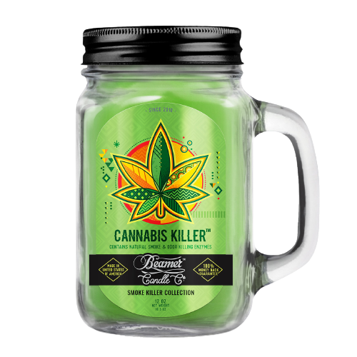 Candle Beamer Double Shot Smoke Killer Collection Cannabis Killer Small Glass Mason Jar 4oz - Beamer