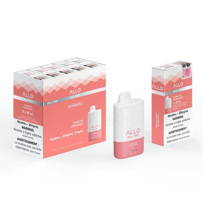 *EXCISED* RTL - Allo Ultra 7000 Disposable Vape 7000 Puff Lychee Ice - Allo