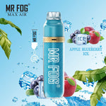 RTL - Mr Fog Max Air Disposable Vape Apple Blueberry Ice 2500 Puffs - Mr Fog