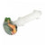 Red Eye Glass - 4" Obelisk Handpipe with Frost White - Red Eye Glass