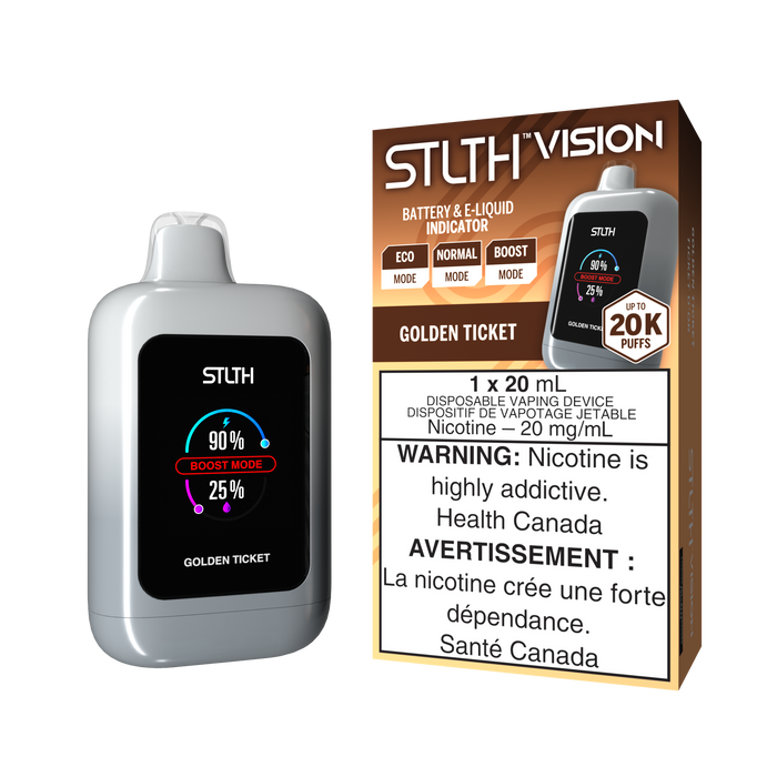 Federal *EXCISED* RTL - Disposable Vape STLTH Vision Golden Ticket